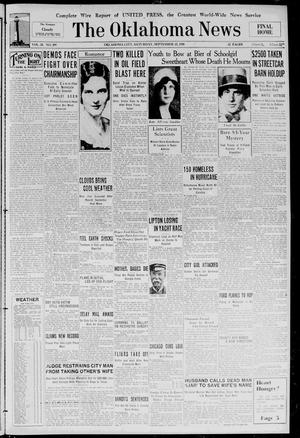 The Oklahoma News (Oklahoma City, Okla.), Vol. 24, No. 299, Ed. 1 Saturday, September 13, 1930