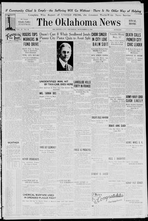 The Oklahoma News (Oklahoma City, Okla.), Vol. 25, No. 36, Ed. 1 Thursday, November 13, 1930