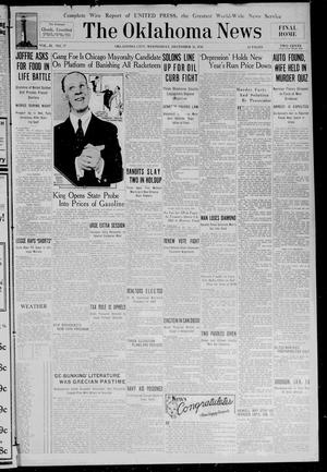 Primary view of object titled 'The Oklahoma News (Oklahoma City, Okla.), Vol. 25, No. 77, Ed. 1 Wednesday, December 31, 1930'.