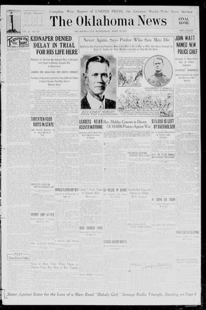 The Oklahoma News (Oklahoma City, Okla.), Vol. 25, No. 179, Ed. 1 Wednesday, April 29, 1931