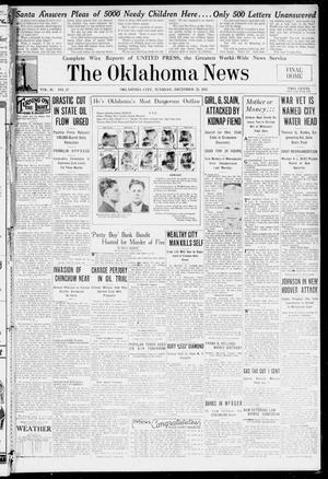 Primary view of object titled 'The Oklahoma News (Oklahoma City, Okla.), Vol. 26, No. 67, Ed. 1 Tuesday, December 22, 1931'.