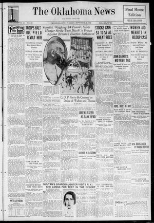 Primary view of object titled 'The Oklahoma News (Oklahoma City, Okla.), Vol. 26, No. 301, Ed. 1 Tuesday, September 20, 1932'.