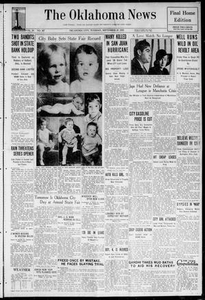 The Oklahoma News (Oklahoma City, Okla.), Vol. 26, No. 307, Ed. 1 Tuesday, September 27, 1932
