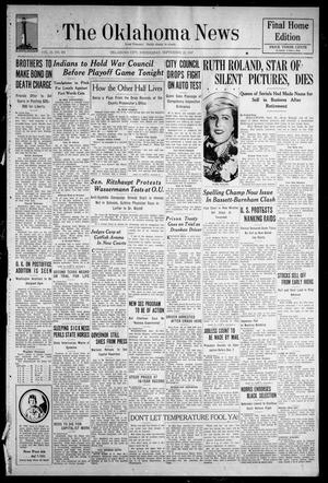 The Oklahoma News (Oklahoma City, Okla.), Vol. 31, No. 351, Ed. 1 Wednesday, September 22, 1937