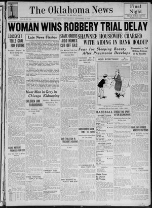 Primary view of object titled 'The Oklahoma News (Oklahoma City, Okla.), Vol. 31, No. 356, Ed. 2 Monday, September 27, 1937'.