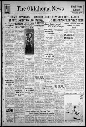 The Oklahoma News (Oklahoma City, Okla.), Vol. 31, No. 357, Ed. 1 Tuesday, September 28, 1937
