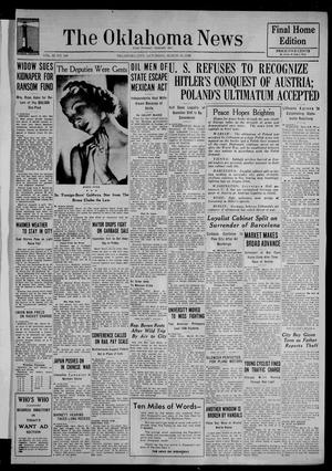 Primary view of object titled 'The Oklahoma News (Oklahoma City, Okla.), Vol. 32, No. 164, Ed. 1 Saturday, March 19, 1938'.