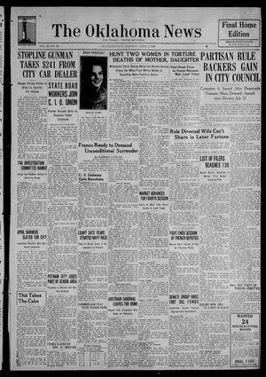 The Oklahoma News (Oklahoma City, Okla.), Vol. 32, No. 181, Ed. 1 Tuesday, April 5, 1938