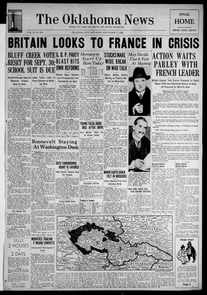 The Oklahoma News (Oklahoma City, Okla.), Vol. 32, No. 346, Ed. 1 Saturday, September 17, 1938