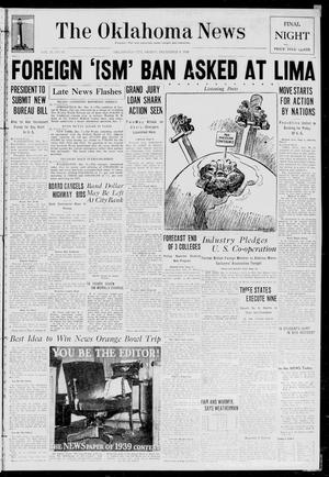 The Oklahoma News (Oklahoma City, Okla.), Vol. 33, No. 65, Ed. 2 Friday, December 9, 1938