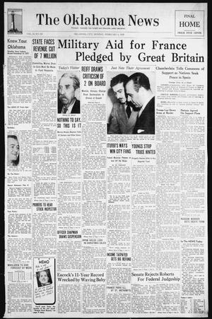 The Oklahoma News (Oklahoma City, Okla.), Vol. 33, No. 124, Ed. 1 Monday, February 6, 1939