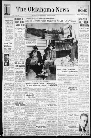 Primary view of object titled 'The Oklahoma News (Oklahoma City, Okla.), Vol. 33, No. 126, Ed. 1 Wednesday, February 8, 1939'.