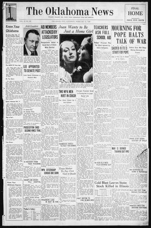 The Oklahoma News (Oklahoma City, Okla.), Vol. 33, No. 129, Ed. 1 Saturday, February 11, 1939