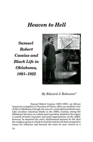 Heaven to Hell: Samuel Robert Cassius and Black Life in Oklahoma, 1891-1923
