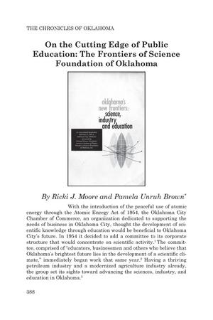Primary view of On the Cutting Edge of Public Education: The Frontiers of Science Foundation of Oklahoma