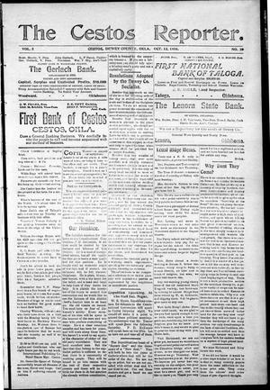 The Cestos Reporter. (Cestos, Okla.), Vol. 5, No. 20, Ed. 1 Friday, October 12, 1906
