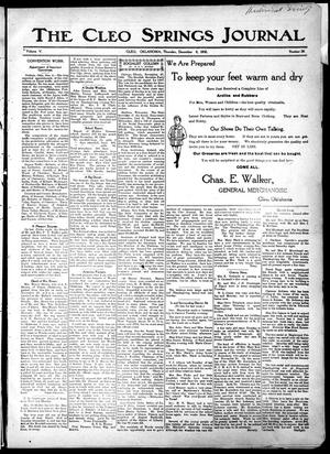 The Cleo Springs Journal (Cleo, Okla.), Vol. 5, No. 36, Ed. 1 Thursday, December 6, 1906