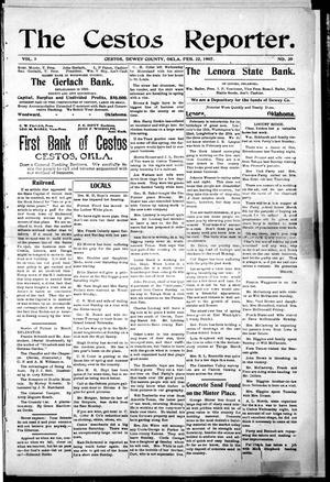 The Cestos Reporter. (Cestos, Okla.), Vol. 5, No. 39, Ed. 1 Friday, February 22, 1907