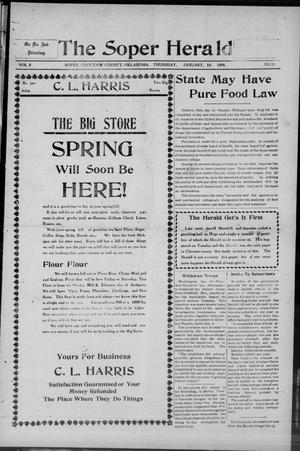 The Soper Herald (Soper, Okla.), Vol. 2, No. 23, Ed. 1 Thursday, January 16, 1908