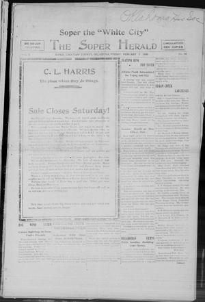 The Soper Herald (Soper, Okla.), Vol. 3, No. 26, Ed. 1 Friday, February 5, 1909