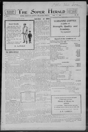 The Soper Herald (Soper, Okla.), Vol. 3, No. 39, Ed. 1 Friday, May 7, 1909