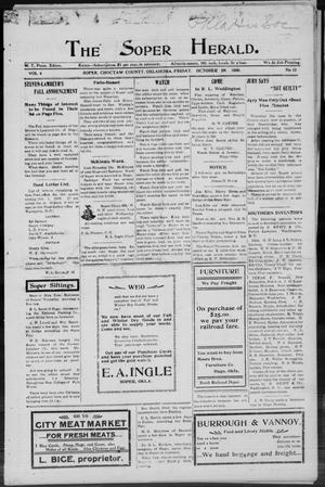 The Soper Herald. (Soper, Okla.), Vol. 4, No. 12, Ed. 1 Friday, October 29, 1909
