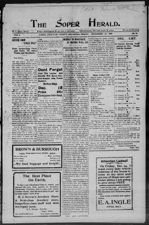 The Soper Herald. (Soper, Okla.), Vol. 4, No. 18, Ed. 1 Friday, December 10, 1909