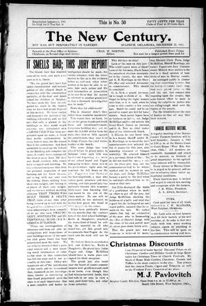 The New Century. (Sulphur, Okla.), No. 50, Ed. 1 Friday, December 22, 1911