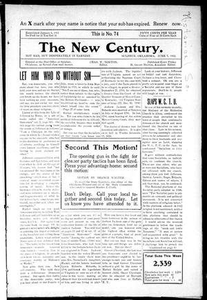 The New Century. (Sulphur, Okla.), No. 74, Ed. 1 Friday, June 7, 1912