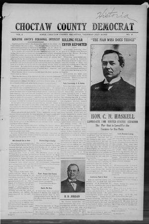 Primary view of object titled 'Choctaw County Democrat (Soper, Okla.), Vol. 2, No. 8, Ed. 1 Thursday, July 18, 1912'.