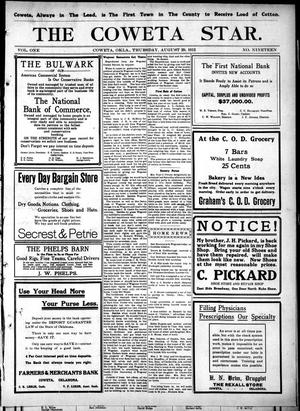 The Coweta Star. (Coweta, Okla.), Vol. 1, No. 19, Ed. 1 Thursday, August 29, 1912