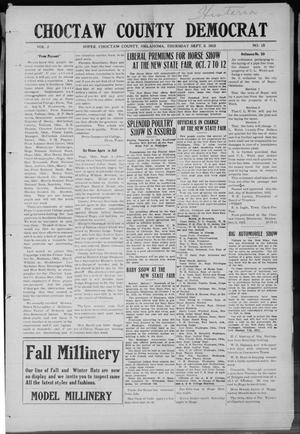 Choctaw County Democrat (Soper, Okla.), Vol. 2, No. 15, Ed. 1 Thursday, September 5, 1912