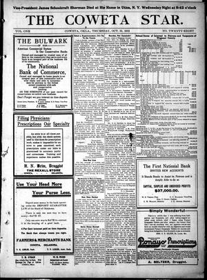 The Coweta Star. (Coweta, Okla.), Vol. 1, No. 28, Ed. 1 Thursday, October 31, 1912