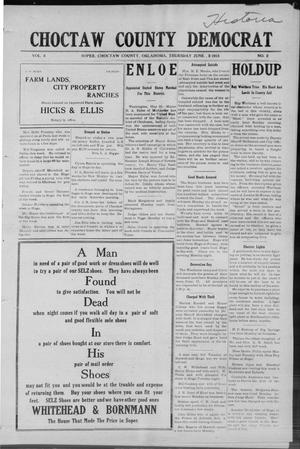 Choctaw County Democrat (Soper, Okla.), Vol. 3, No. 2, Ed. 1 Thursday, June 5, 1913