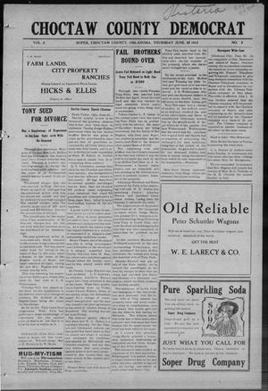 Choctaw County Democrat (Soper, Okla.), Vol. 3, No. 5, Ed. 1 Thursday, June 26, 1913