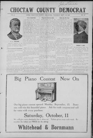 Choctaw County Democrat (Soper, Okla.), Vol. 3, No. 17, Ed. 1 Thursday, September 18, 1913
