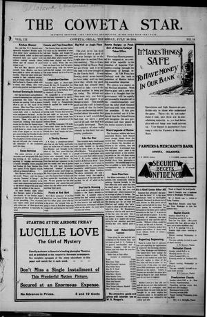 The Coweta Star. (Coweta, Okla.), Vol. 3, No. 14, Ed. 1 Thursday, July 16, 1914