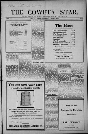 The Coweta Star. (Coweta, Okla.), Vol. 5, No. 16, Ed. 1 Thursday, July 27, 1916