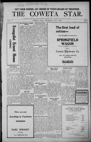 The Coweta Star. (Coweta, Okla.), Vol. 5, No. 21, Ed. 1 Thursday, August 31, 1916