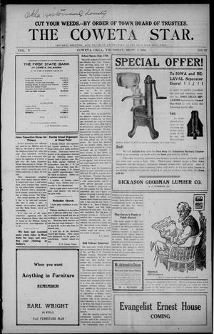 The Coweta Star. (Coweta, Okla.), Vol. 5, No. 22, Ed. 1 Thursday, September 7, 1916