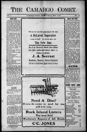 The Camargo Comet. (Camargo, Okla.), Vol. 5, No. 52, Ed. 1 Friday, May 4, 1917