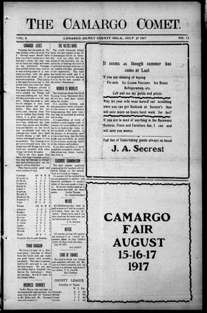 The Camargo Comet. (Camargo, Okla.), Vol. 6, No. 12, Ed. 1 Friday, July 27, 1917