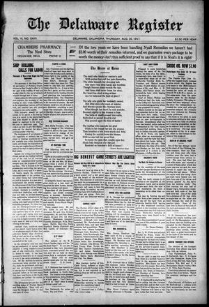 The Delaware Register (Delaware, Okla.), Vol. 6, No. 27, Ed. 1 Thursday, August 16, 1917