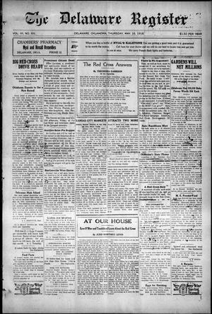 The Delaware Register (Delaware, Okla.), Vol. 7, No. 14, Ed. 1 Thursday, May 16, 1918