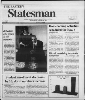 Primary view of object titled 'The Eastern Statesman (Wilburton, Okla.), Vol. 76, No. 2, Ed. 1 Monday, October 4, 1999'.