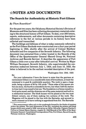 Notes and Documents, Chronicles of Oklahoma, Volume 61, Number 4, Winter 1983-84