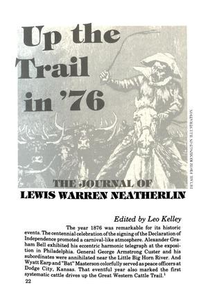 Up the Trail in '76: The Journal of Lewis Warren Neatherlin