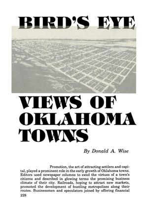 Bird's Eye Views of Oklahoma Towns