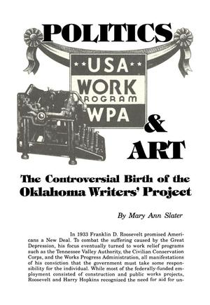 Politics & Art: The Controversial Birth of the Oklahoma Writers' Project