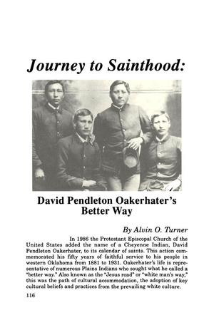Journey to Sainthood: David Pendleton Oakerhater's Better Way